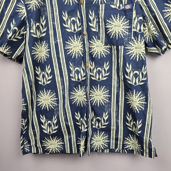 DICKIES Kelso Air Force Blue Short Sleeve Button-up Shirt Mens‎ Size XL Preppy - Picture 7 of 16